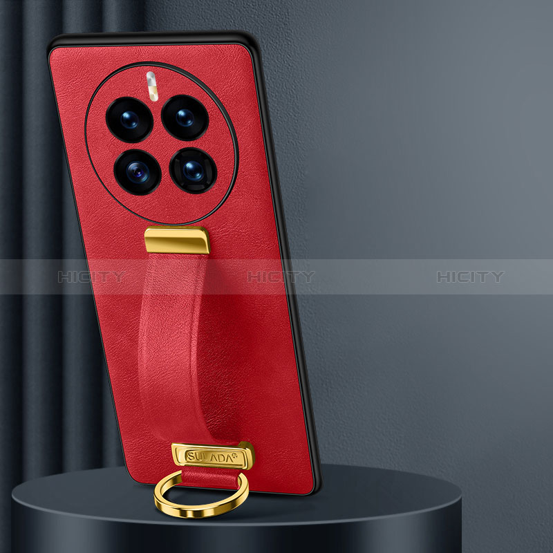 Custodia Lusso Pelle Cover LD5 per Huawei Mate 50 Rosso