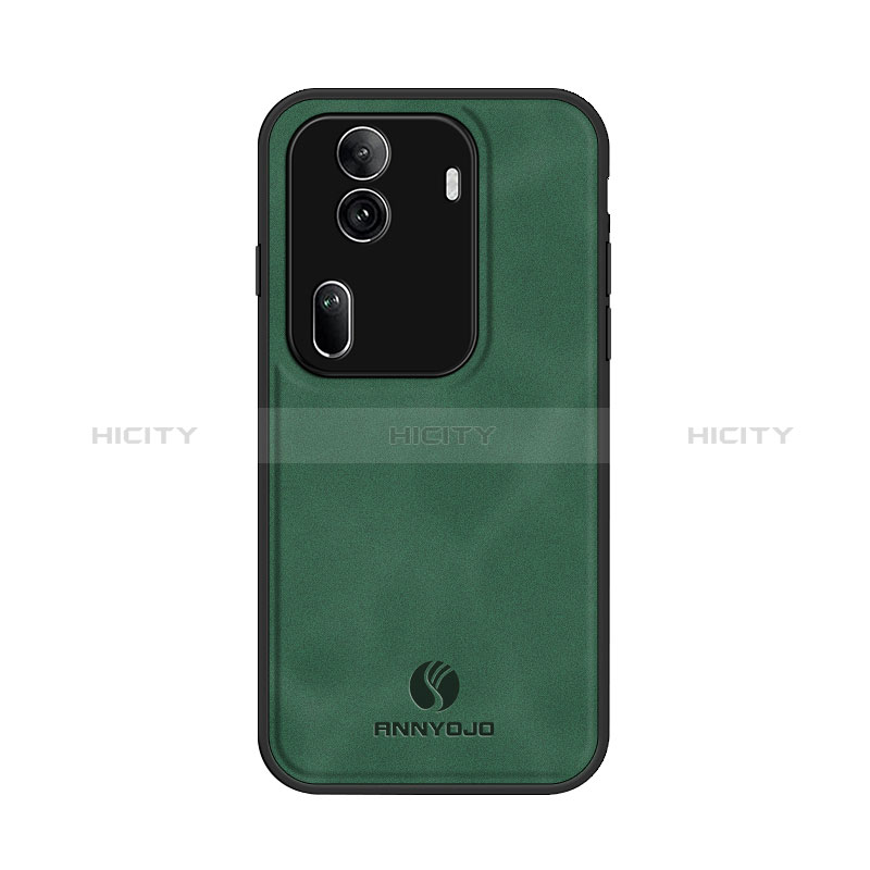 Custodia Lusso Pelle Cover LS1 per Oppo Reno11 Pro 5G Verde