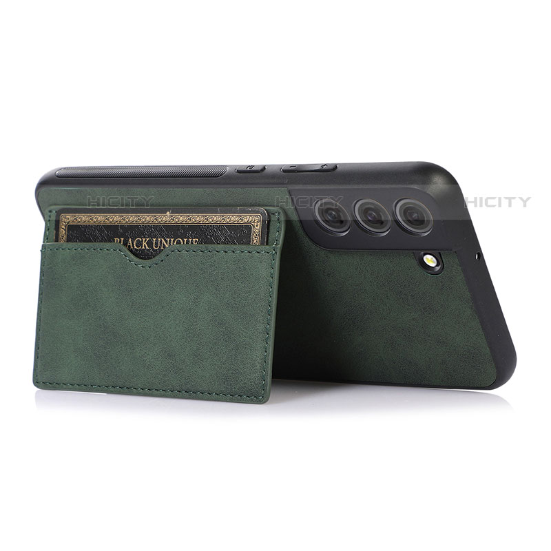 Custodia Lusso Pelle Cover M04T per Samsung Galaxy S22 5G Verde