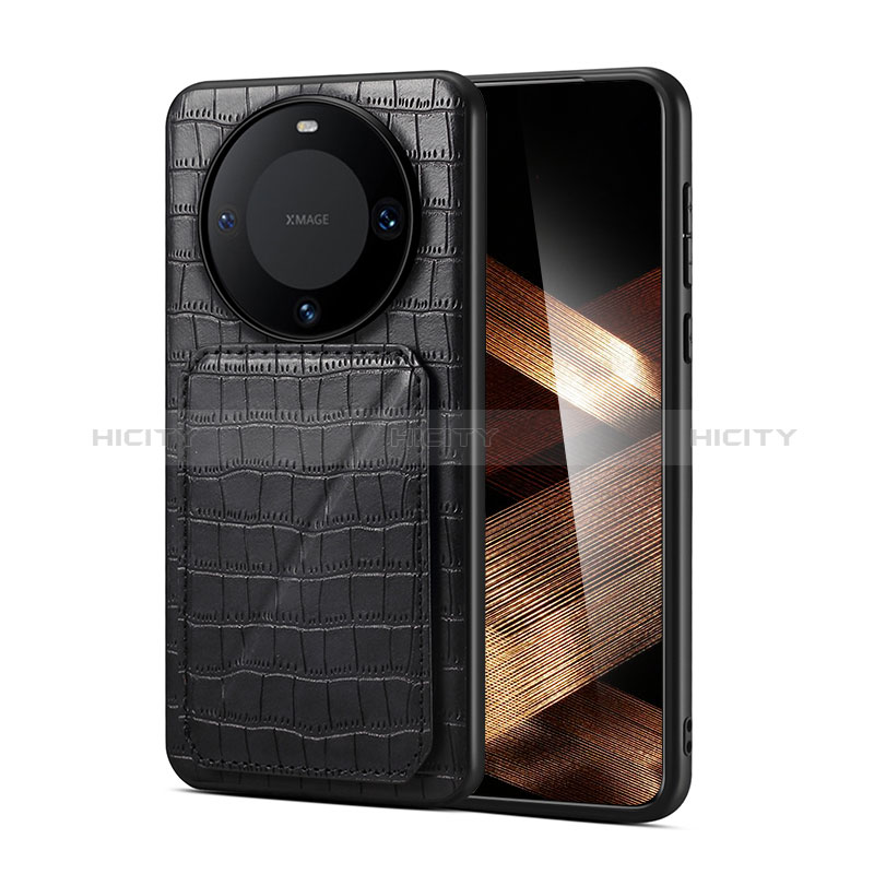 Custodia Lusso Pelle Cover MT1 per Huawei Mate 60 Pro Nero