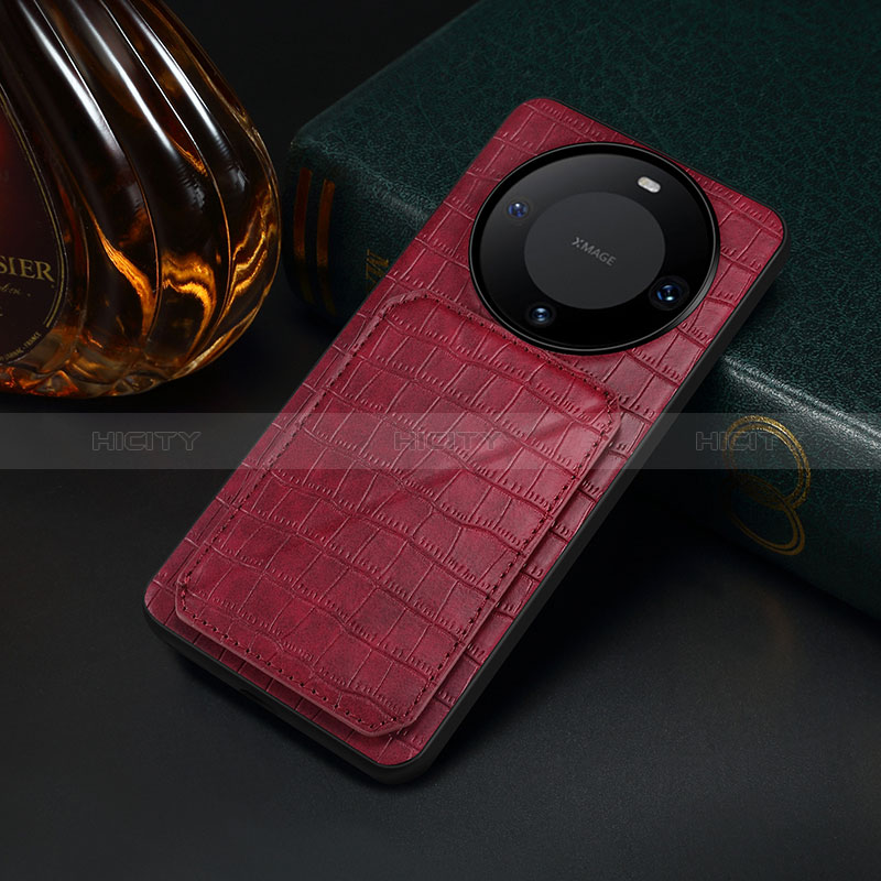 Custodia Lusso Pelle Cover MT2 per Huawei Mate 60 Rosso