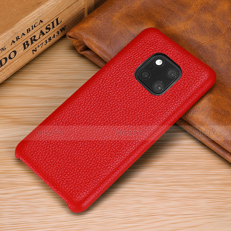 Custodia Lusso Pelle Cover P01 per Huawei Mate 20 Pro Rosso