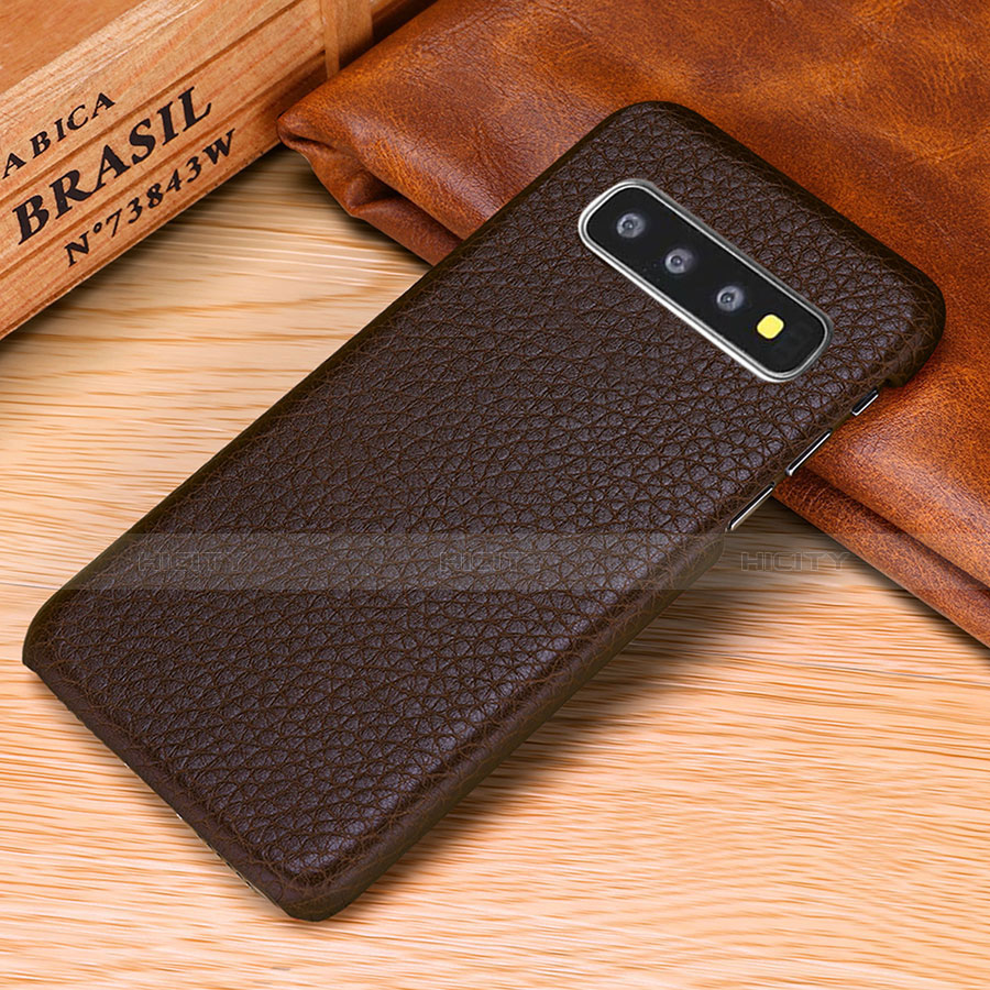 Custodia Lusso Pelle Cover P01 per Samsung Galaxy S10 Plus