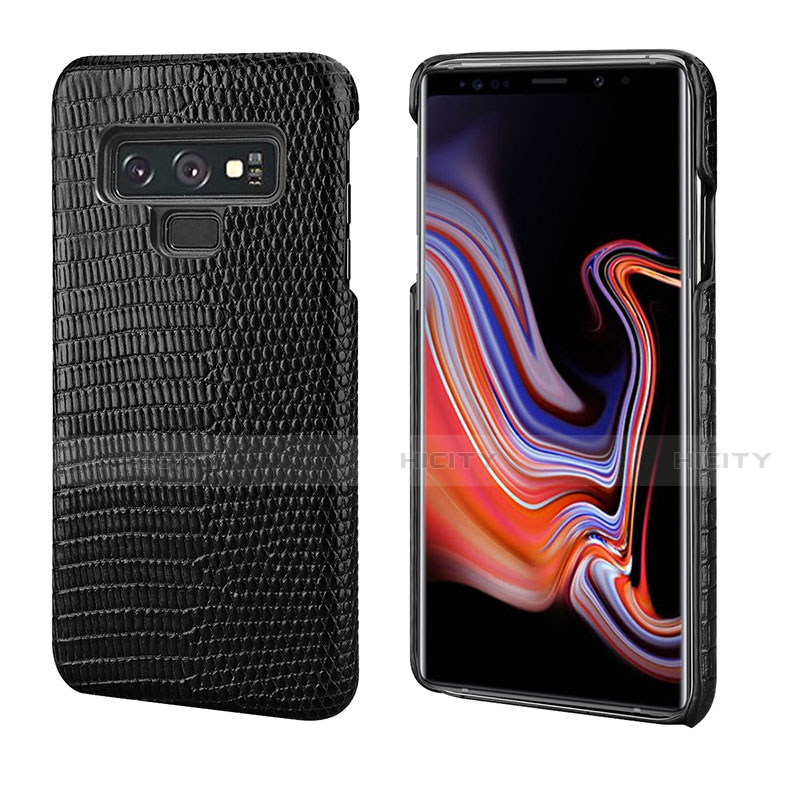 Custodia Lusso Pelle Cover P02 per Samsung Galaxy Note 9 Nero