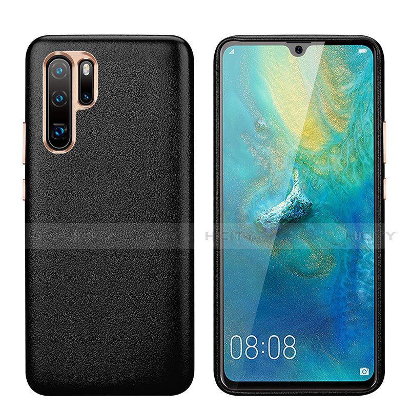 Custodia Lusso Pelle Cover P03 per Huawei P30 Pro New Edition Nero