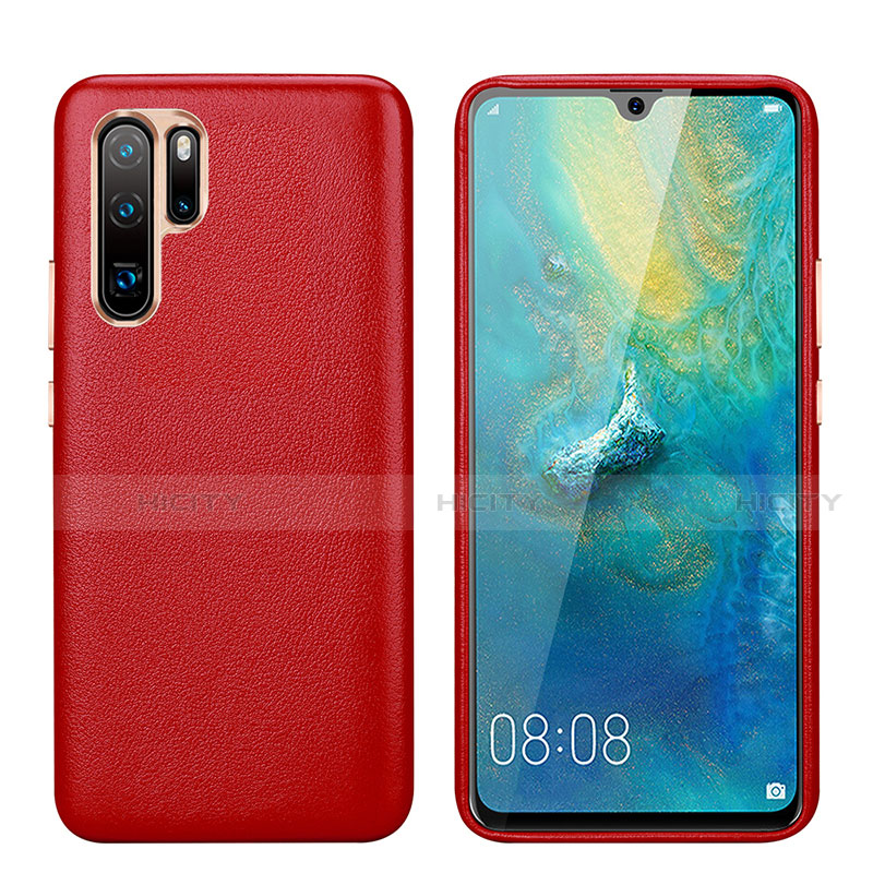 Custodia Lusso Pelle Cover P03 per Huawei P30 Pro New Edition Rosso