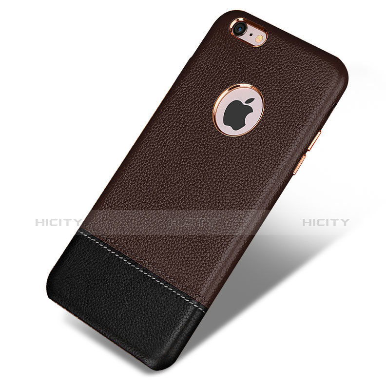 Custodia Lusso Pelle Cover per Apple iPhone 6 Marrone