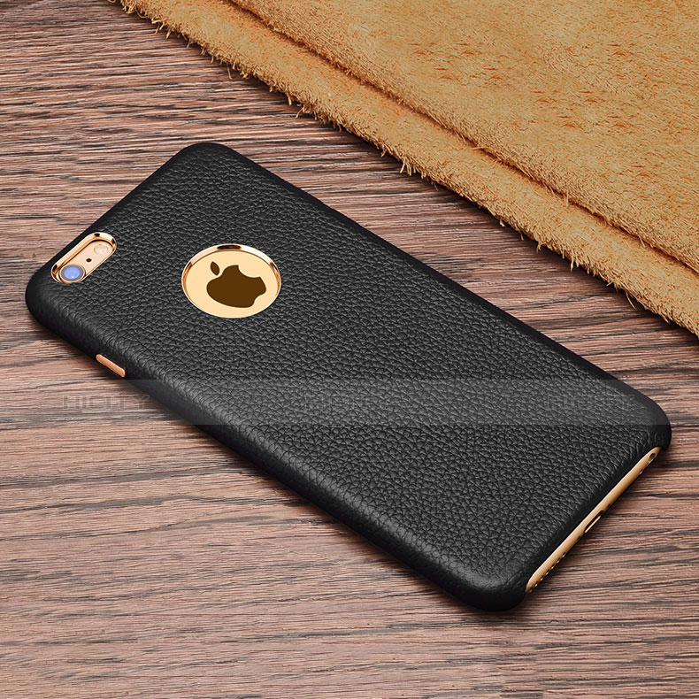 Custodia Lusso Pelle Cover per Apple iPhone 6 Nero