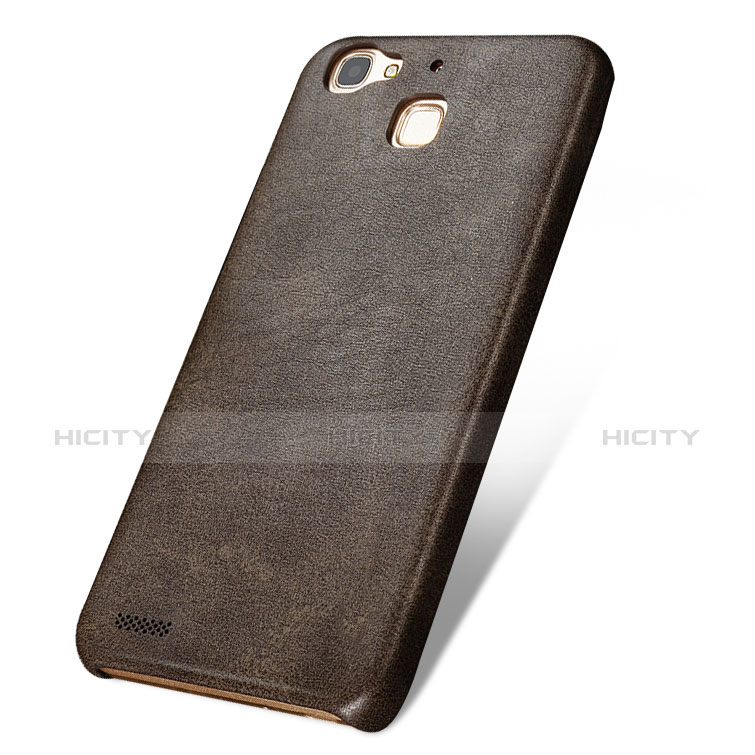 Custodia Lusso Pelle Cover per Huawei Enjoy 5S Marrone