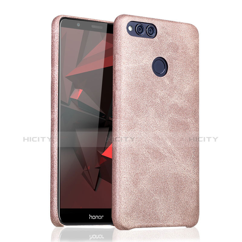 Custodia Lusso Pelle Cover per Huawei Honor Play 7X Oro