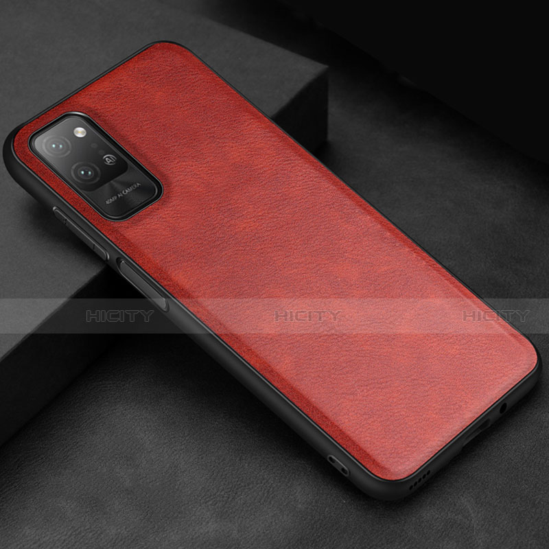 Custodia Lusso Pelle Cover per Huawei Honor Play4 Pro 5G Rosso