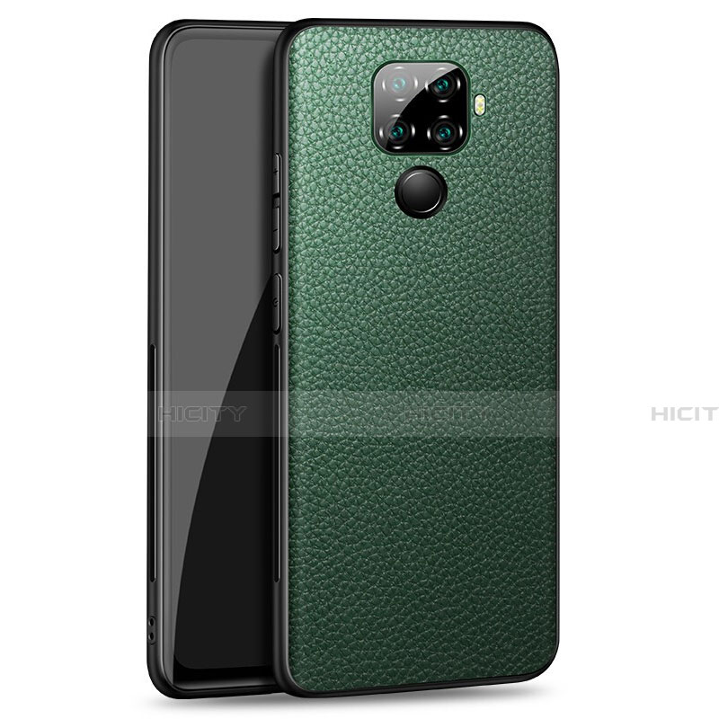 Custodia Lusso Pelle Cover per Huawei Mate 30 Lite Verde