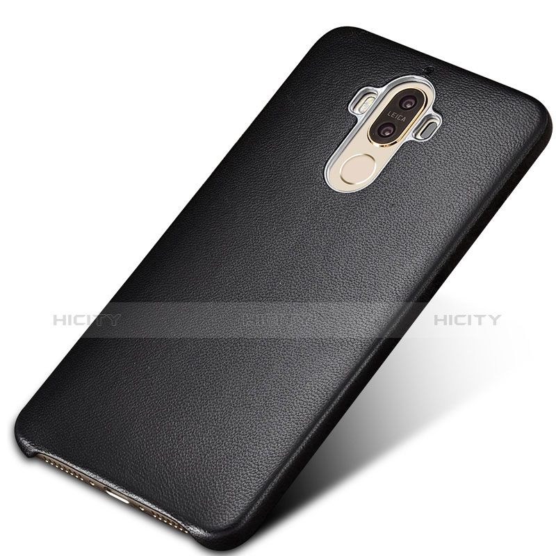 Custodia Lusso Pelle Cover per Huawei Mate 9 Nero