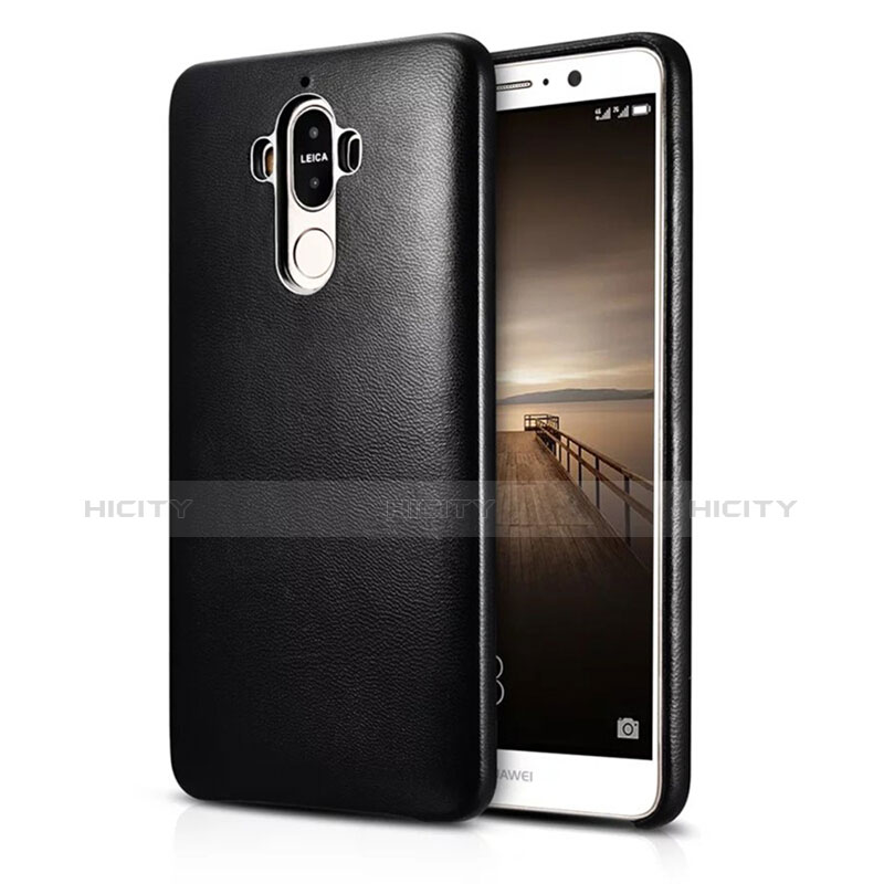 Custodia Lusso Pelle Cover per Huawei Mate 9 Nero