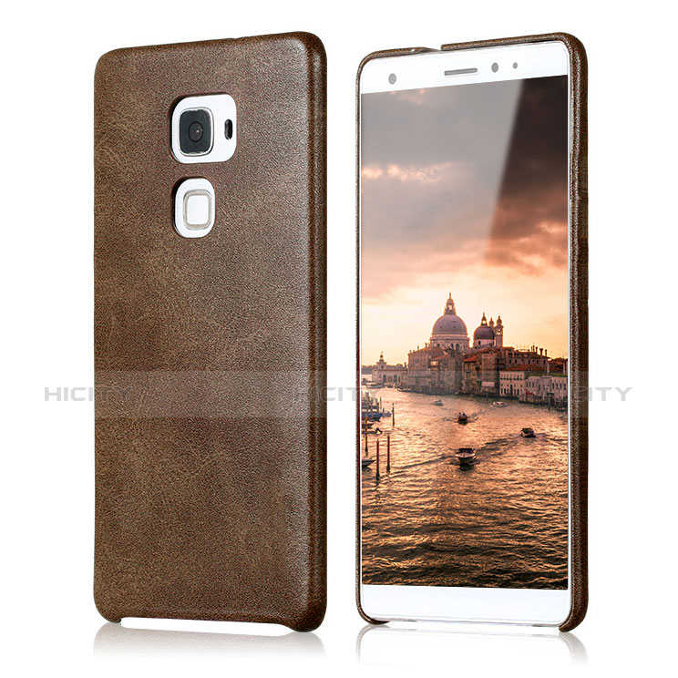 Custodia Lusso Pelle Cover per Huawei Mate S Marrone