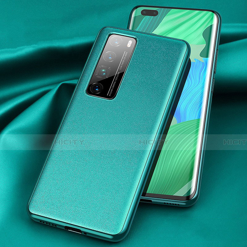 Custodia Lusso Pelle Cover per Huawei Nova 7 Pro 5G Verde