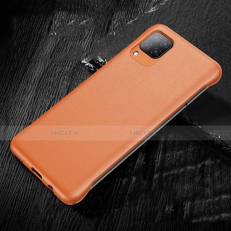 Custodia Lusso Pelle Cover per Huawei Nova 7i Arancione