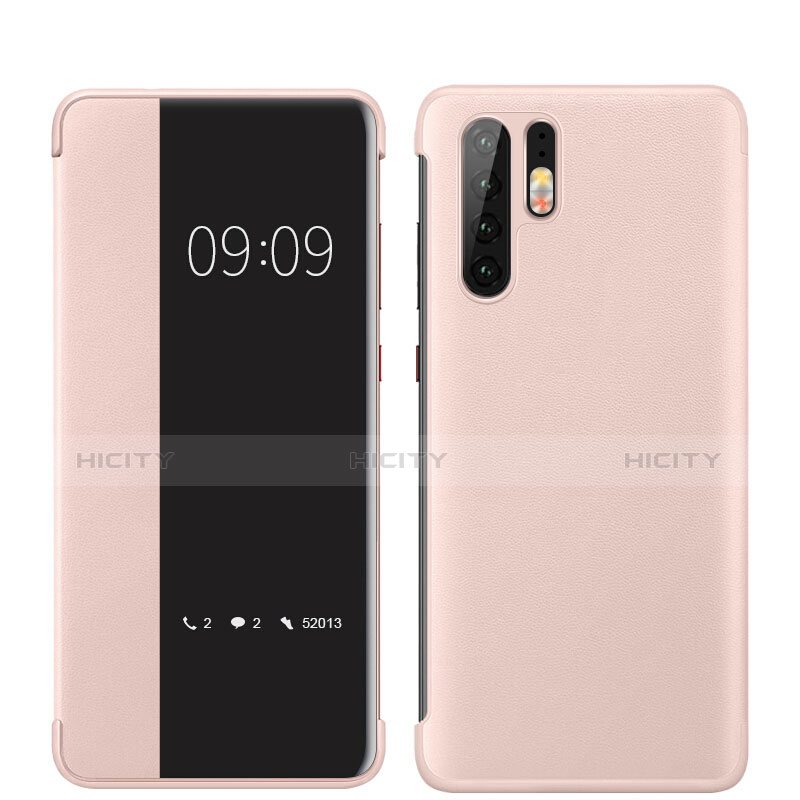 Custodia Lusso Pelle Cover per Huawei P30 Pro New Edition Oro Rosa