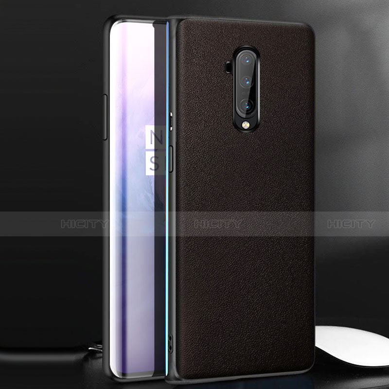 Custodia Lusso Pelle Cover per OnePlus 7T Pro 5G Marrone