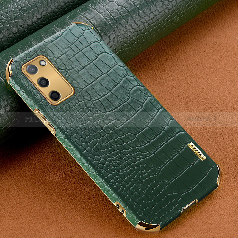 Custodia Lusso Pelle Cover per Oppo A56 5G Verde