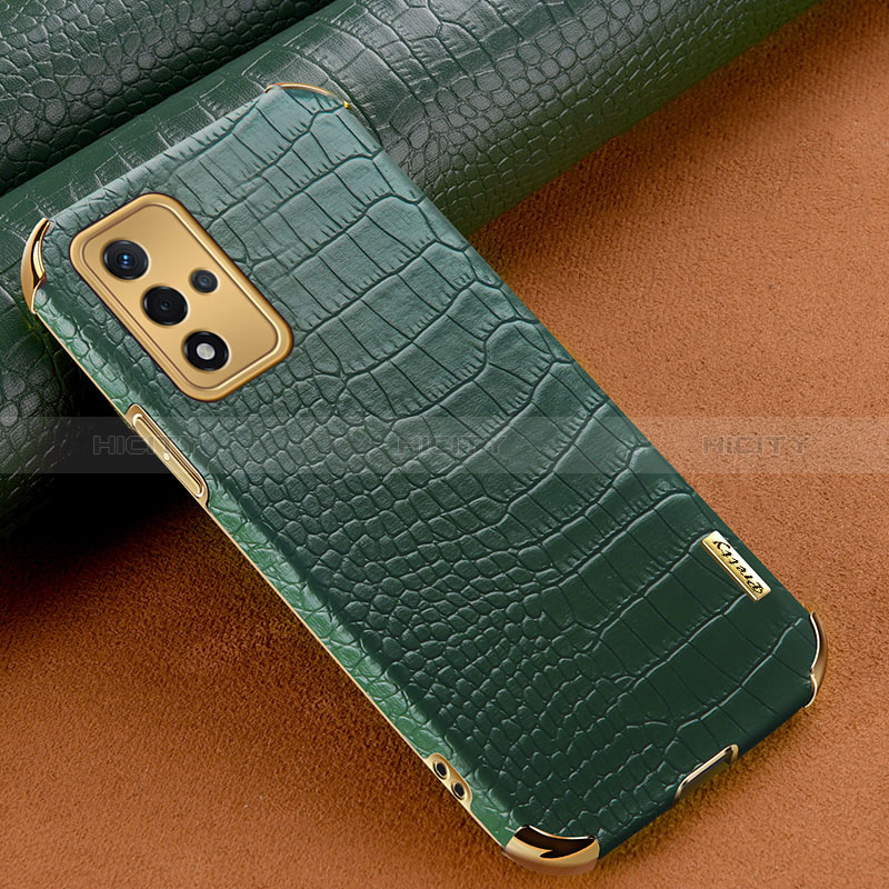 Custodia Lusso Pelle Cover per Oppo A93s 5G Verde