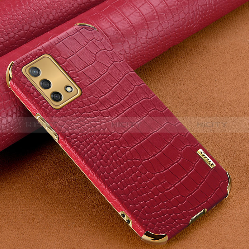 Custodia Lusso Pelle Cover per Oppo A95 4G Rosso