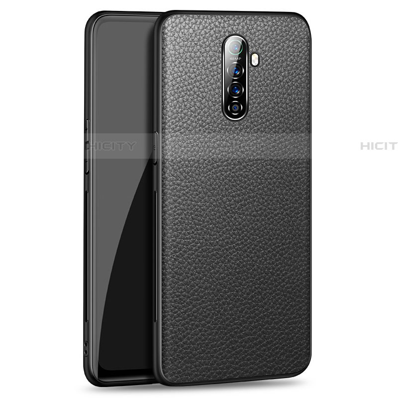 Custodia Lusso Pelle Cover per Oppo Reno Ace Nero