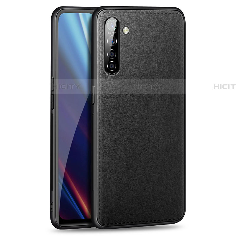 Custodia Lusso Pelle Cover per Realme X2 Nero