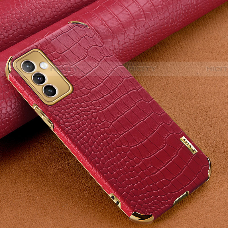 Custodia Lusso Pelle Cover per Samsung Galaxy A05s Rosso