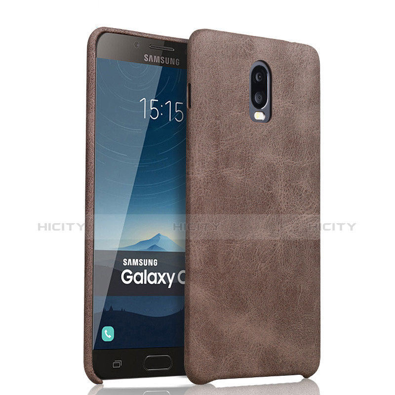 Custodia Lusso Pelle Cover per Samsung Galaxy C7 (2017) Marrone