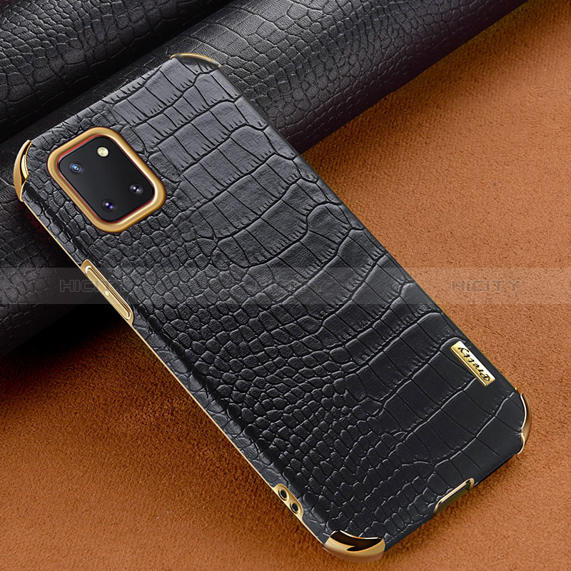 Custodia Lusso Pelle Cover per Samsung Galaxy M60s Nero