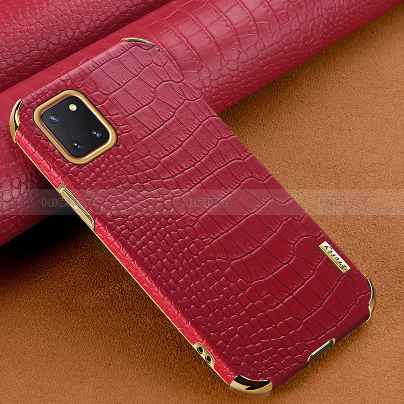 Custodia Lusso Pelle Cover per Samsung Galaxy M60s Rosso