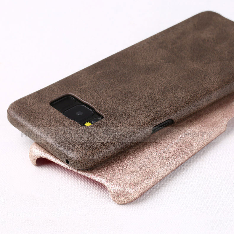 Custodia Lusso Pelle Cover per Samsung Galaxy S8 Marrone