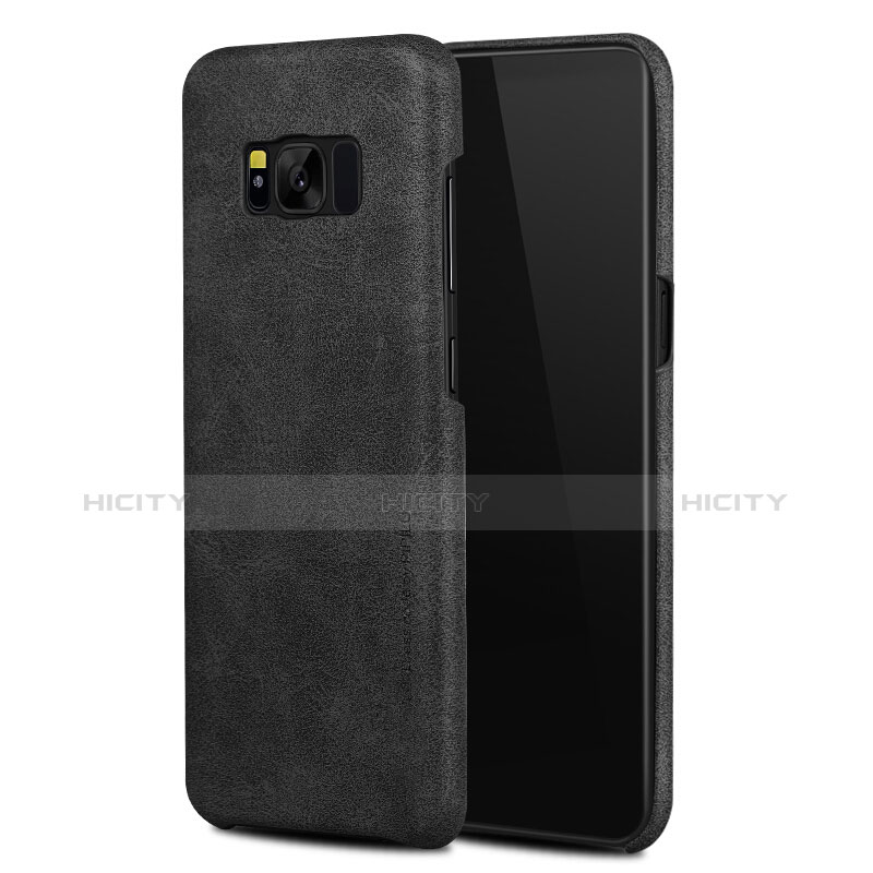 Custodia Lusso Pelle Cover per Samsung Galaxy S8 Nero