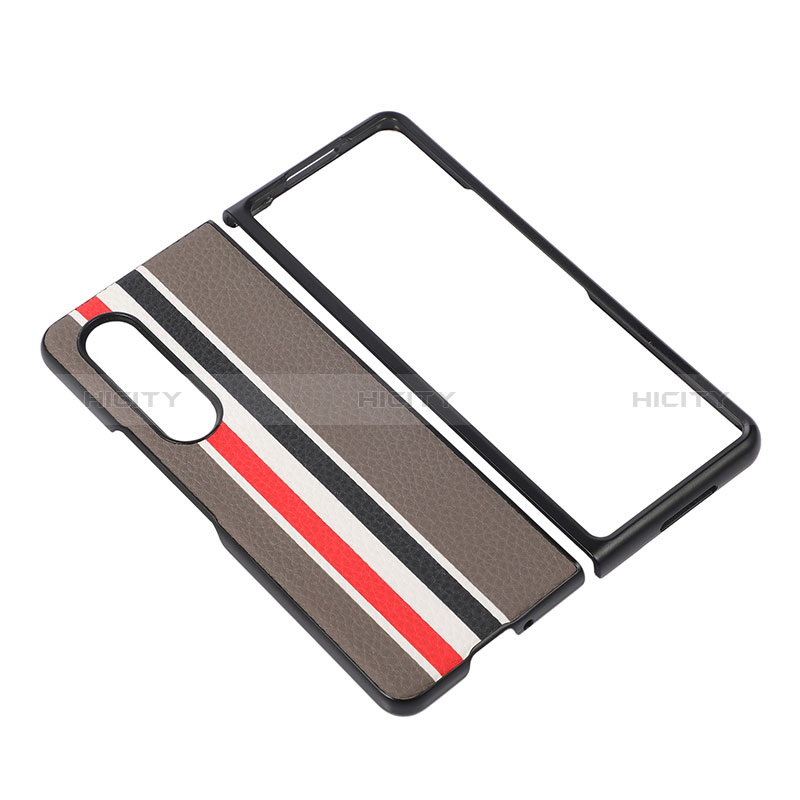 Custodia Lusso Pelle Cover per Samsung Galaxy Z Fold3 5G Multicolore