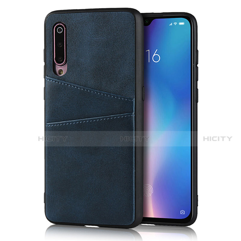 Custodia Lusso Pelle Cover per Xiaomi Mi A3 Lite Blu