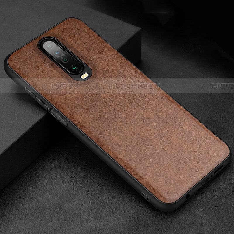 Custodia Lusso Pelle Cover per Xiaomi Poco X2 Marrone