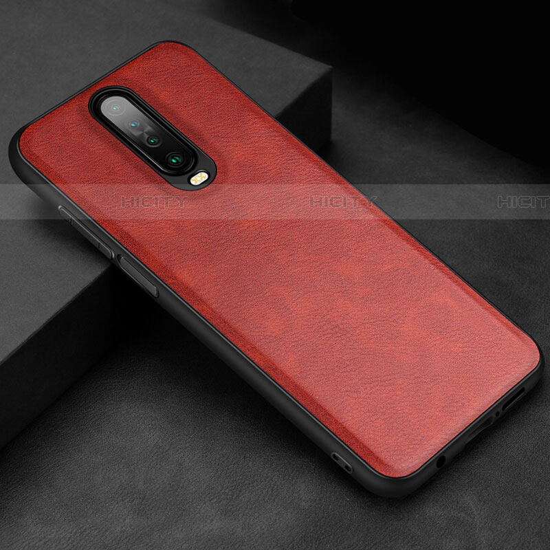 Custodia Lusso Pelle Cover per Xiaomi Poco X2 Rosso