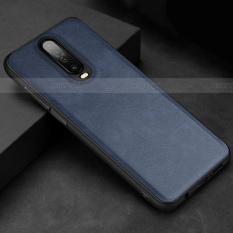 Custodia Lusso Pelle Cover per Xiaomi Redmi K30 5G Blu