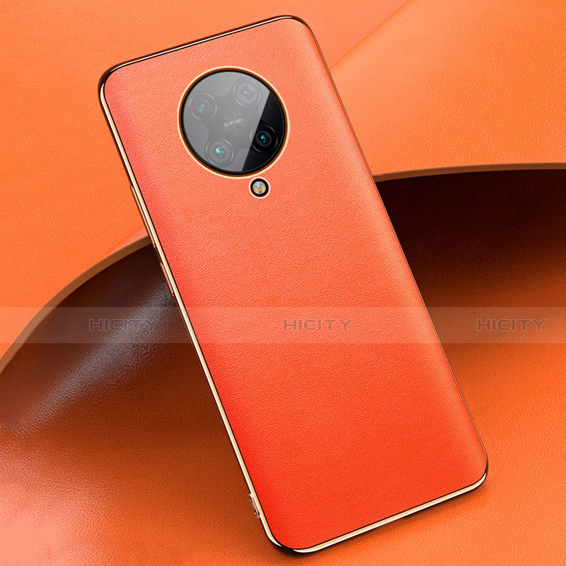 Custodia Lusso Pelle Cover per Xiaomi Redmi K30 Pro Zoom Arancione