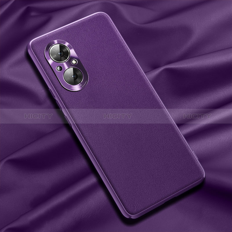 Custodia Lusso Pelle Cover QK1 per Huawei Honor 50 SE 5G Viola