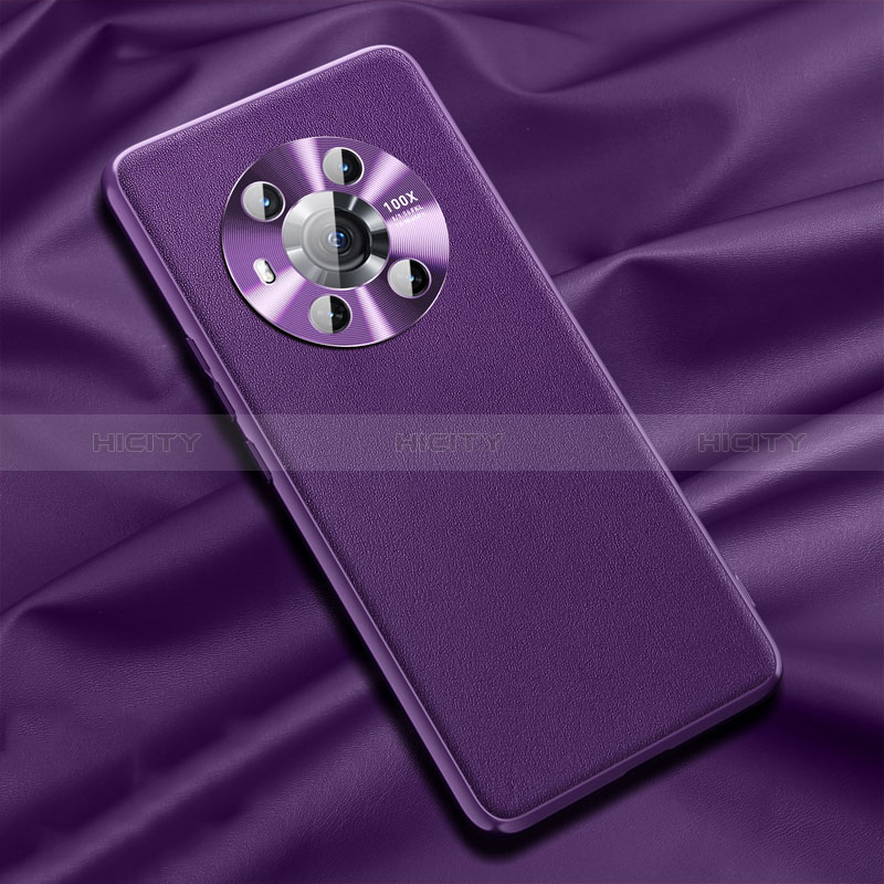 Custodia Lusso Pelle Cover QK1 per Huawei Honor Magic3 5G Viola