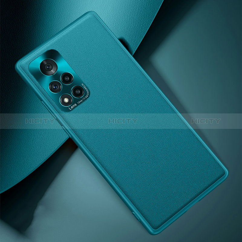 Custodia Lusso Pelle Cover QK1 per Huawei Honor V40 5G Verde