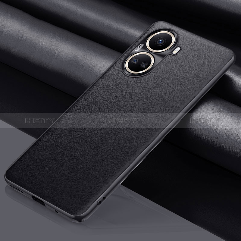 Custodia Lusso Pelle Cover QK1 per Huawei Nova 10 SE Nero