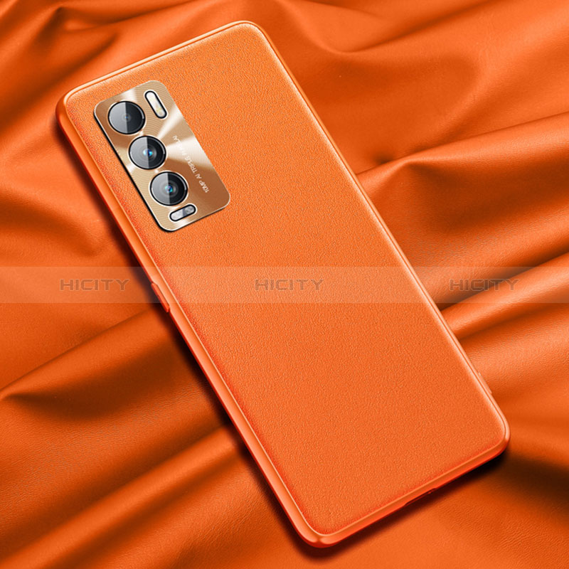 Custodia Lusso Pelle Cover QK1 per Realme GT Master Explorer 5G Arancione