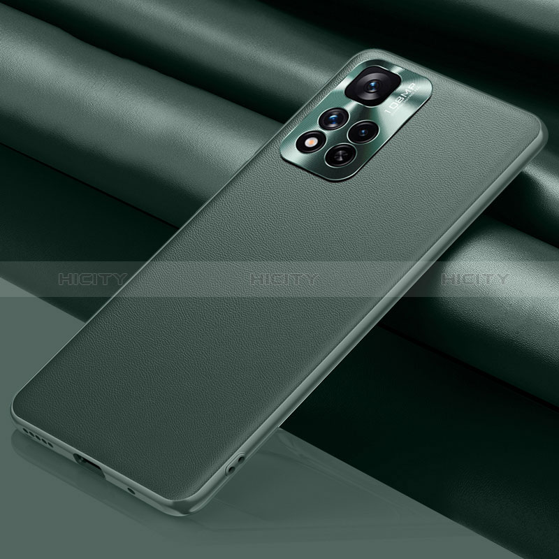 Custodia Lusso Pelle Cover QK1 per Xiaomi Mi 11i 5G (2022) Verde