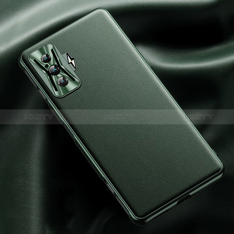 Custodia Lusso Pelle Cover QK1 per Xiaomi Poco F4 GT 5G Verde