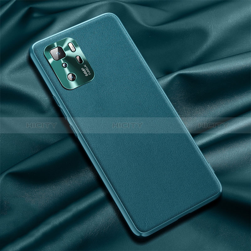 Custodia Lusso Pelle Cover QK1 per Xiaomi Redmi Note 10 Pro 5G Verde