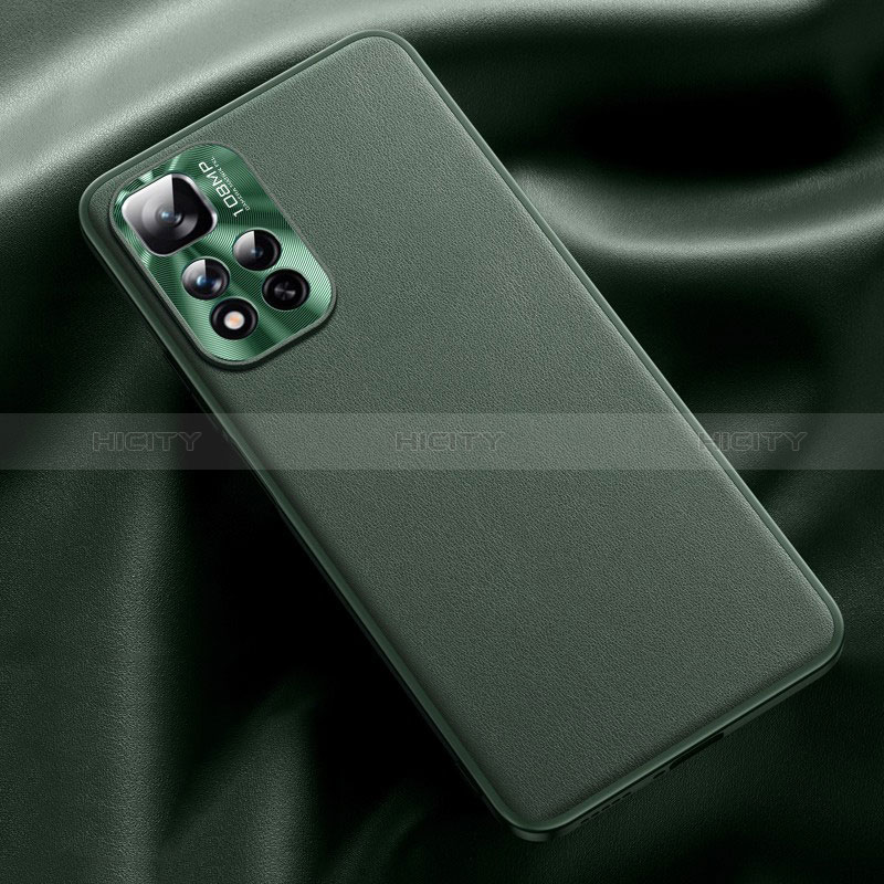 Custodia Lusso Pelle Cover QK2 per Xiaomi Poco X4 NFC Verde