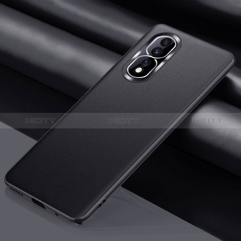 Custodia Lusso Pelle Cover QK4 per Huawei Honor 80 Pro 5G Nero